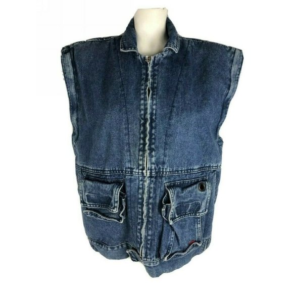heavy denim vest